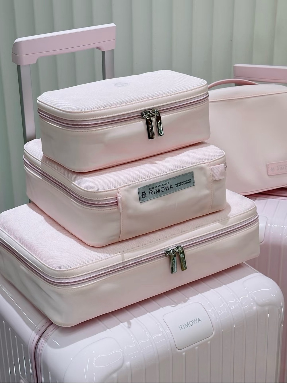 Authentic Rimowa Travel Packing Cubes L Ballerina pink